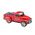 Zvucnik bluetooth WS-695 sa solarnim punjenjem auto crveni (MS).