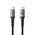 USB data kabl Superior SU-K102 pleteni Fast 60W 3A Type C na Type C 1m crni (MS).
