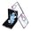 Maska / futrola RING LINES za Samsung F731B Galaxy Z Flip 5 5G ljubicasta (MS).