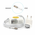 Punjac za laptop Apple 45W Magsafe HQ.