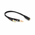 Kabl splitter 3.5mm za mikrofon I zvucnike crni.