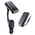 FM transmiter Y4 USB TF Bluetooth 5.0, call ID, modlularni, slušalice crni.