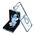 Maska / futrola RING LINES za Samsung F731B Galaxy Z Flip 5 5G plava (GKK case) (MS).