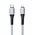 Data kabl KONFULON DC35 PD 20W Super Fast Charge Type C na lighting sivi 1m.