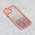 Maska / futrola Frame Glitter za iPhone 13 Mini roze.