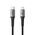 USB data kabl Superior SU-K101 pleteni 27W 3A Type C na Lightning 1m crni (MS).