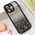 Maska / futrola Frame Glitter za iPhone 15 Pro Max 6.7 crna.