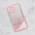 Maska / futrola Frame Glitter za iPhone 12 Pro 6.1 roze.