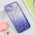 Maska / futrola Frame Glitter za iPhone 15 ljubicasta.