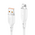 Data kabl KONFULON DC64, 3A, USB iPhone Lightning beli 1m.