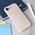 Silikonska maska / futrola Teracell Giulietta Magsafe za iPhone 16e 6.1 bela.