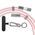 USB data kabl Moxom MX-CB313 Type-C to Lightning strap pink (MS).