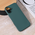 Silikonska maska / futrola Teracell Giulietta za iPhone 16 Plus 6.7 mat tamno zelena.