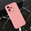 Silikonska maska / futrola Teracell Giulietta za iPhone 16 6.1 mat tamno roze.