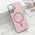 Futrole GLAM GLOW MagSafe za iPhone 16 (6.1) roze (MS).