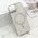 Futrole GLAM GLOW MagSafe za iPhone 15 srebrna (MS).