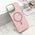 Futrole GLAM GLOW MagSafe za iPhone 16 Pro Max (6.9) roze (MS).