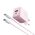 Kucni punjac Moxom MX-HC206 18W FAST PD 20W Type C na Type C pink (MS).