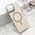 Maska / futrola GLAM GLOW MagSafe za iPhone 16 Pro Max (6.9) zlatna (MS).