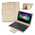 Maska / futrola sa Bluetooth Tastaturom Leather za Tablet 10" Univerzalna zlatna.