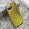 Maska / futrola COLOR METAL MagSafe za iPhone 14 (6.1) zlatna (MS).