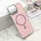 Maska / futrola GLAM GLOW MagSafe za iPhone 16 Pro Max (6.9) roze (MS).