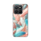 Silikonska maska / futrola print za Huawei Honor X8c Pastel Feathers.