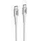 USB data kabl Superior SU-K151 pleteni Fast 60W 3A Type-C na Type-C 1m beli (MS).