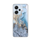 Silikonska maska / futrola print za Xiaomi Redmi Note 13 Pro Plus Blue Gold Marble.