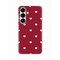 Silikonska maska / futrola print ultra tanka za Samsung S931 Galaxy S25 Burgundy Hearts.