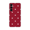 Silikonska maska / futrola print ultra tanka za Samsung S731B Galaxy S25 Fe Burgundy Hearts.