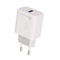 Kucni punjac KONFULON C69A+DC05 QC 15W, USB na iPhone lightning beli 1m.
