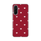 Silikonska maska / futrola print ultra tanka za Samsung A366 Galaxy A36 5G Burgundy Hearts.