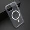 Maska / futrola COLOR FRAME MagSafe za iPhone 14 (6.1) srebrna (providna) (MS).