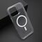 Maska / futrola COLOR FRAME MagSafe za iPhone 16 Pro Max (6.9) srebrna (providna) (MS).