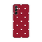 Silikonska maska / futrola print ultra tanka za Samsung A376 Galaxy A37 5G Burgundy Hearts.