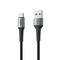 USB data kabl Superior SU-K104 pleteni Fast 18W 2A USB A na Type-C 1m crni (MS).