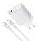 Kucni punjac Moxom MX-HC293 20W Type-C na Type-C beli (MS).