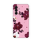 Silikonska maska / futrola print ultra tanka za Samsung A175 Galaxy A17 Pink Orchid.