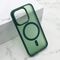 Maska / futrola SILKY MAGSAFE II za iPhone 15 Pro (6.1) zelena (MS).