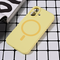 Maska / futrola Magsafe Pure color za iPhone 16 6.1 zuta.