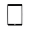 Staklo touchscreen-a za Apple iPad Air 2 Crno CHO.
