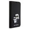 Maska / futrola Karl Lagerfeld Saffiano BP Nft Karl&Choupette za iPhone 15 Pro Max 6.7 crna (KLBKP15XSANKCPK).