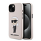Maska / futrola Karl Lagerfeld Hc Silicone NFT Ikonik za iPhone 15 roze (KLHCP15SSNIKBCP).