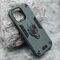 Maska / futrola Square Ring za iPhone 15 Pro Max (6.7) zelena (MS).
