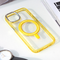 Maska / futrola Frame Magsafe za iPhone 14 zuta.