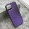 Maska / futrola COLOR METAL MagSafe za iPhone 12 ljubicasta (MS).