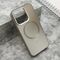 Maska / futrola COLOR METAL MagSafe za iPhone 15 Pro (6.1) srebrna (MS).