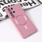 Maska / futrola Magsafe Chrome za Samsung S938 Galaxy S25 Ultra roze.
