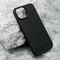Silikonska maska / futrola BRUSHED za iPhone 15 crna (MS).